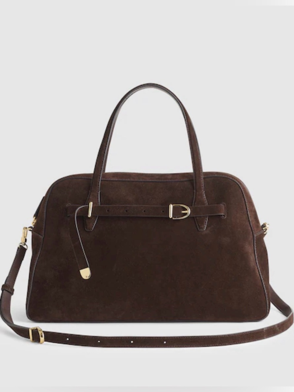 🤎New Madewell Belted Satchel Bag in Dark Carob (Discontinued)